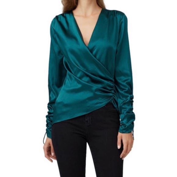 Jonathan Simkhai Plus Size 20 Emerald Green Blouse